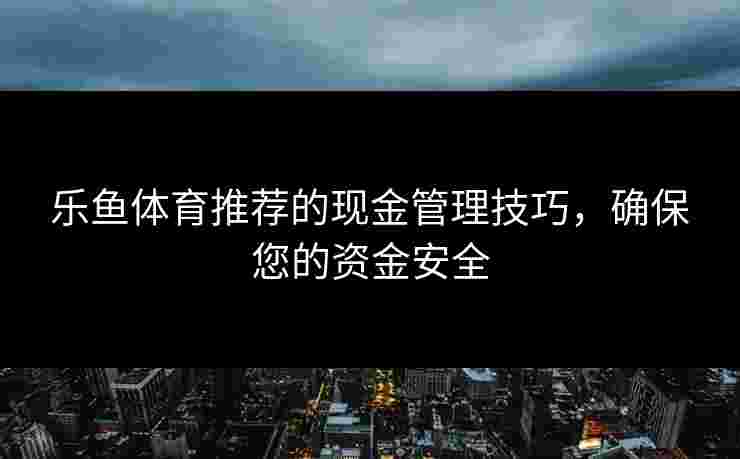 乐鱼体育推荐的现金管理技巧，确保您的资金安全